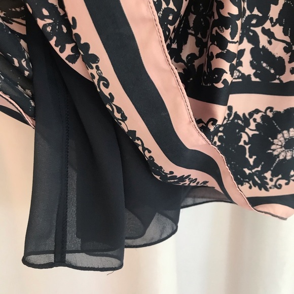 4 for $35 🍄 Navy & Pink Satin Max Studio Pace Print Dress - Picture 10 of 11